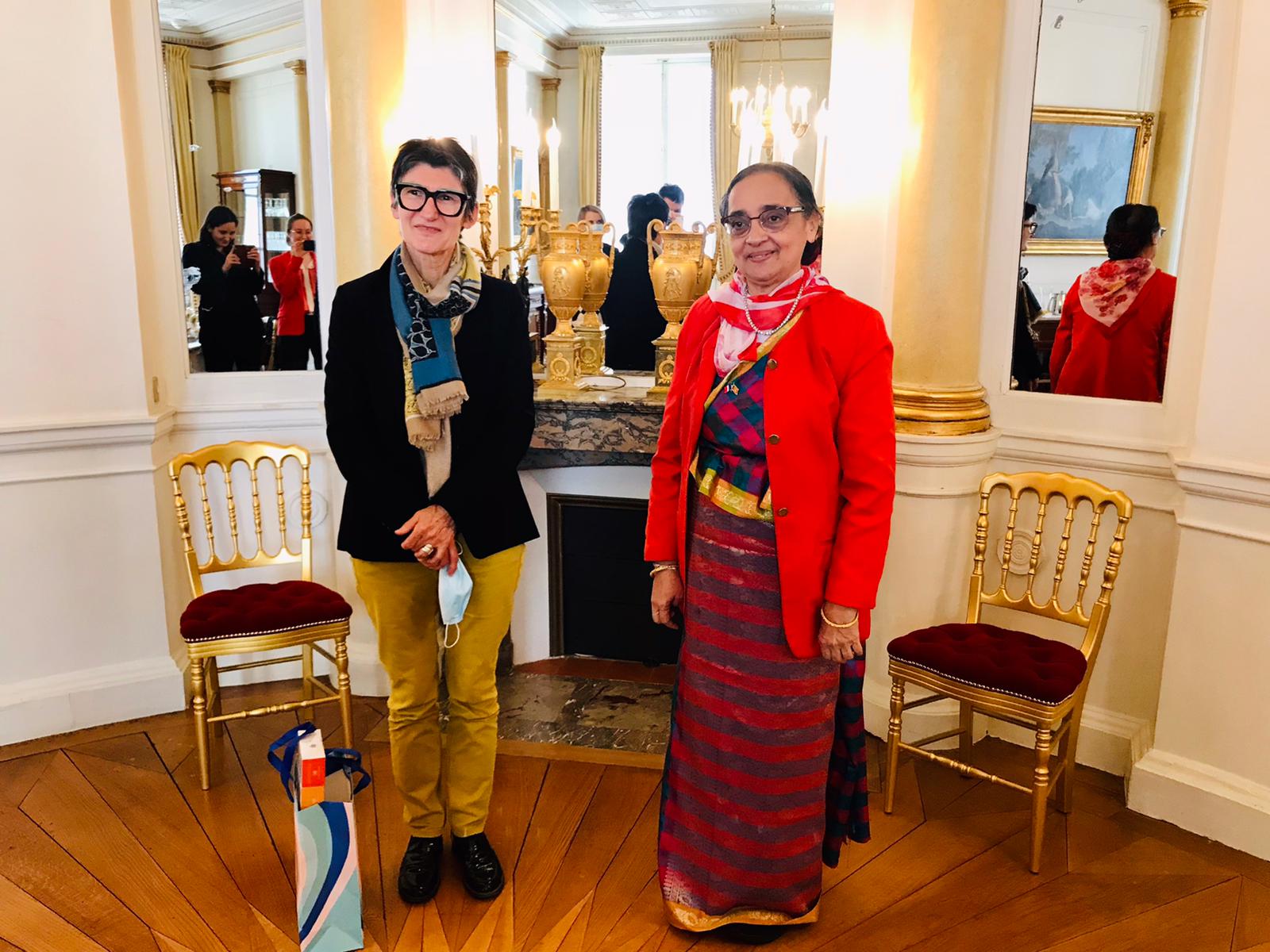 AMBASSADOR OF SRI LANKA TO FRANCE MEETS WITH THE PRESIDENT OF THE FRANCE SRI LANKA FRIENDSHIP